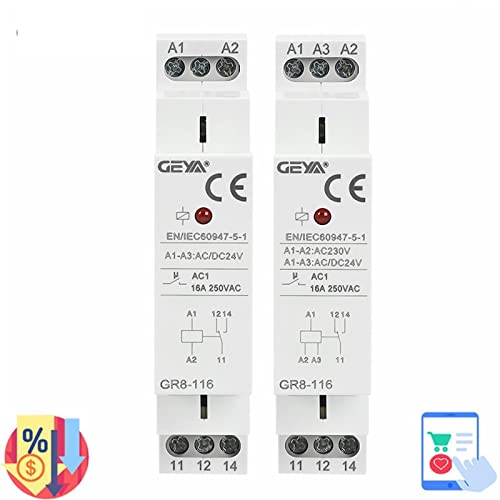 Relais intermédiaire GR8-116 AC DC 48V pour commutation 16A efficace - 3