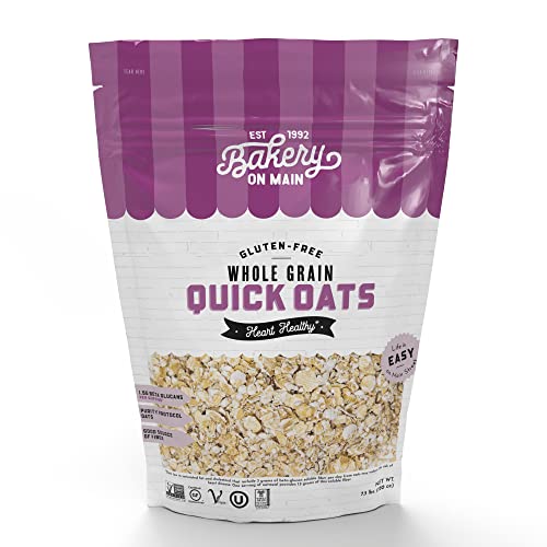 Bakery On Main Quick Oats - Gluten Free, Non-GMO Project Verified, Kosher, Resealable Bag, 7.5lb (Pack of 1)