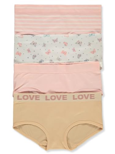 Sweet N Sassy Girls' 4-Pack Hipster Underwear4