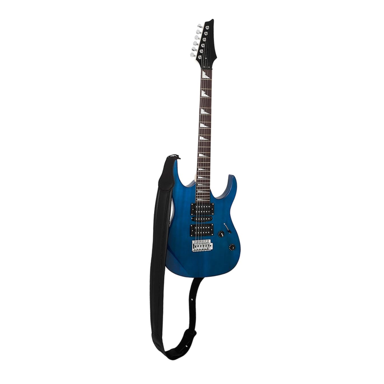 Abaodam Gitarrengurt für Bass mit Dickem Baumwollpolster Verstellbarer Leder schultergurt Atmungsaktiv Gepolstert Druckentlastend Langlebig und Komfortabel Schwarz