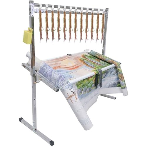 Cadre de base en acier inoxydable et support à broder réglable de table