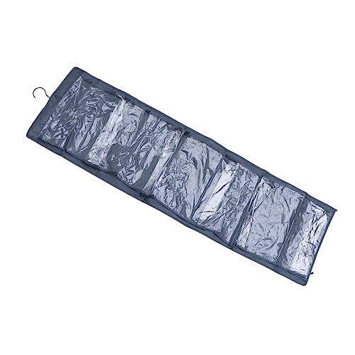 SOLUSTRE 10 Oxford Cloth Hanging Bag Document Organizer for Home School Office Dorm Storage Grey Stationery File Storage
