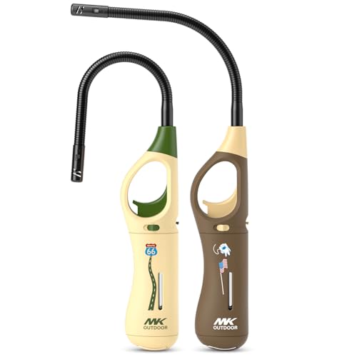 MK Lighter pack de 2 encendedores largos flexibles de 9 pulgadas miniatura 1