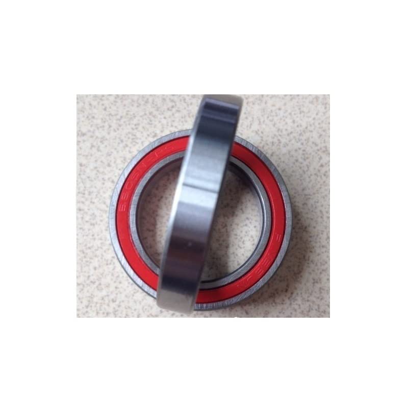 KOVNOVI 2PCS 6805N-2RS Stainless Steel Bearing 25x37x6mm ABEC-3 Bicycle BB Bracket Bottom 6805N RS Ceramic/Steel Balls Bearings (Color : Bearing Steel (Black Sealed))