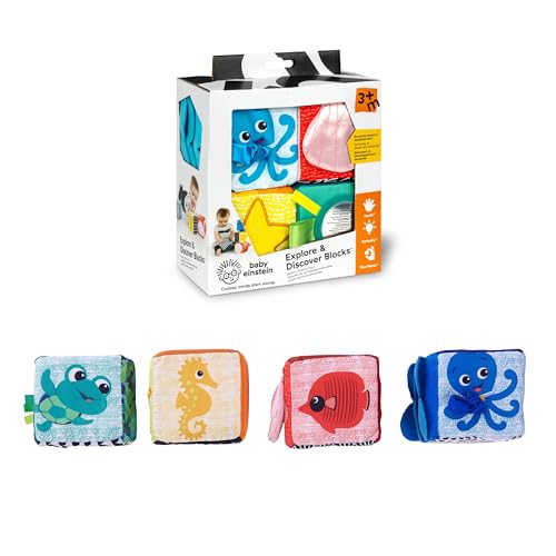 Image of Baby Einstein Explore & Discover Soft Blocks Toys, Ages 3 Months +
