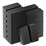 Pangda 12 Pack Universal Jack Rubber Pad,3 Inch Car Rubber Lift Blocks Anti-Slip Square Slotted Frame Rail Protector, Rail Pinch Weld Adapter for Car Lift
