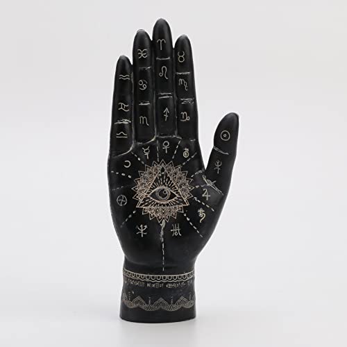 Image of Veronese Design 9 1 /2 inch Mystic Eye of Providence Hamsa Hand Resin Figurine
