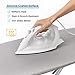 Ironing Board Cover and Pad Standard Size Silicone Coated 4 Layers 15x54 inch Extra Heavy Duty Thick Padding, Heat Reflective, Non Stick Scorch and Stain Resistant, Elastic Edge (Silver)