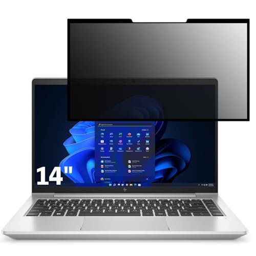 HP EliteBook 640 G9 14インチ 16:9 対応 粘着 着脱式 覗き見防止フィルム プライバシーフィルター ブルーライトカット 反射防止 パソコン PC モニター 液晶保護 保護シート
