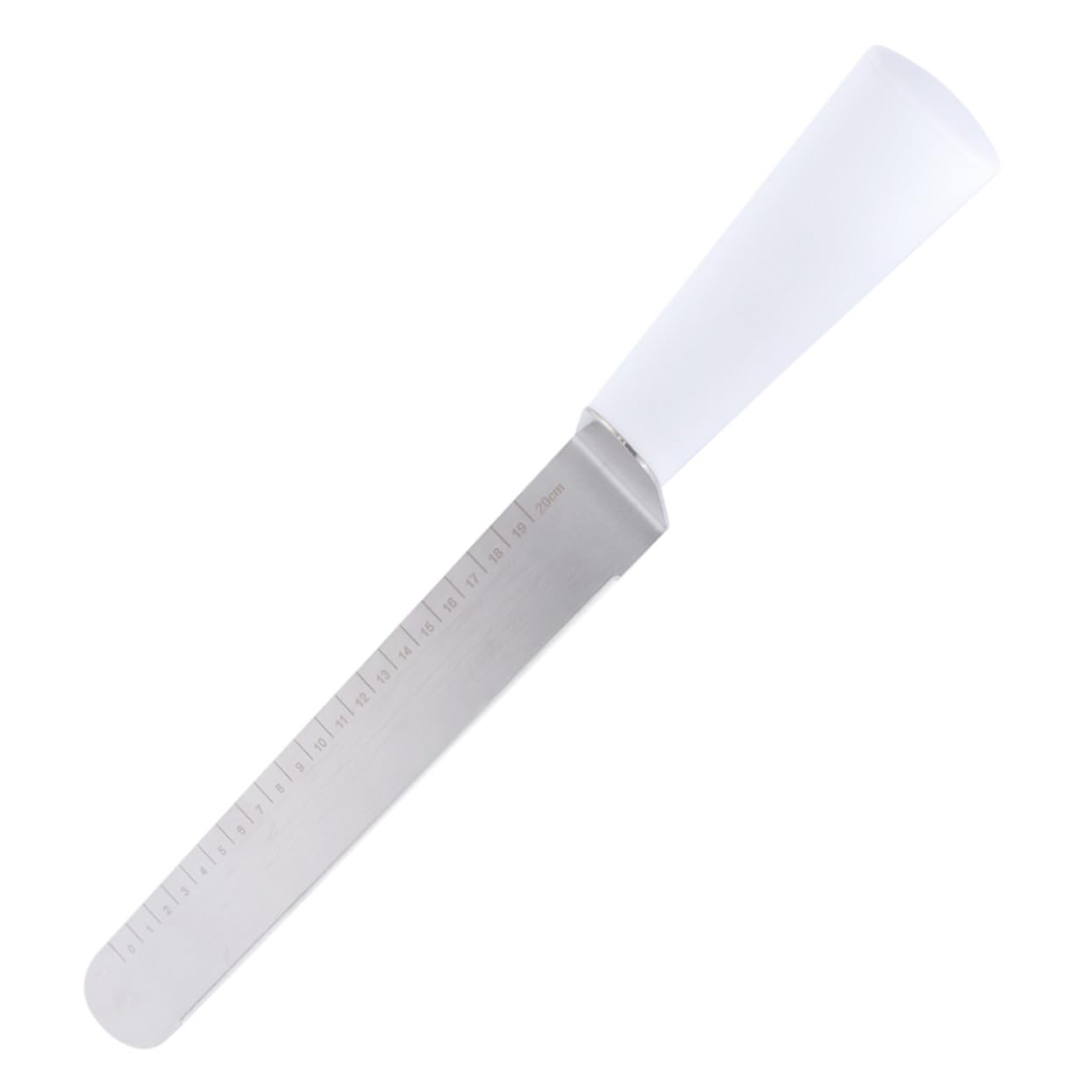 HOLIDYOYO All-purpose Cake Spatula with Scale Cream Icing Spatula Icing Smoother Pizza Scraper Stainless Steel Easy to Clean