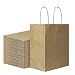 Sturdy Medium Thick Paper Bags with Handles Bulk, Bagmad Brown Kraft Bags 8x4.75x10 inch 100 Pcs Pack, Strong Craft Gift Grocery Shopping Retail Party Wedding Bags Sacks (Thicken, 100pcs)