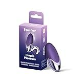 Satisfyer Purple Pleasure | Auflegevibrator Lay-On Toy | Sex-Spielzeug für die Frau | Leistungsstark, leise & wasserdicht (IPX7) | Erotisches Sexspielzeug mit 15 Vibrations-Programmen | 9,5 cm