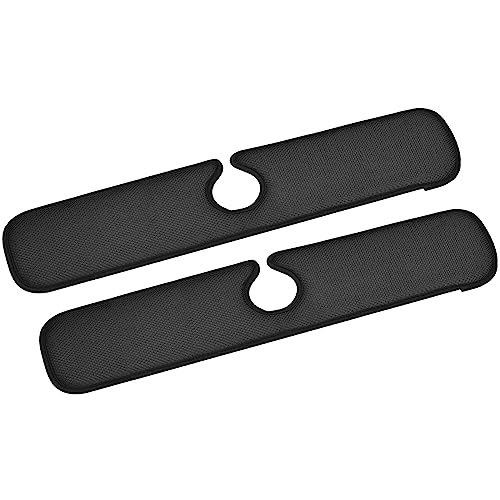 Almohadilla de drenaje para grifo uxcell, fibra negra ultra absorbente contra salpicaduras 2