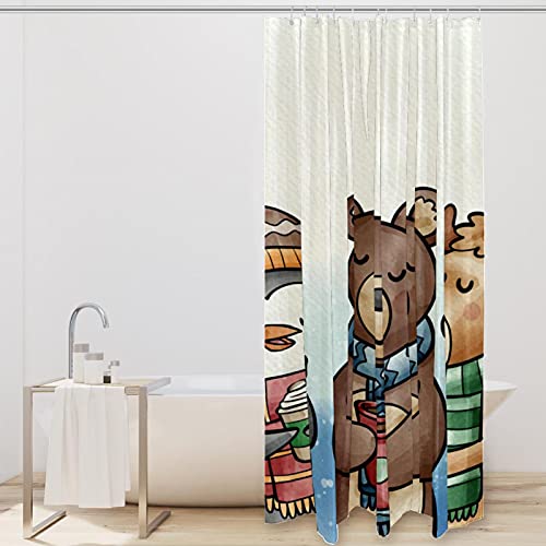 Rideau de douche imperméable contre projections sol sec 168x183cm hiver