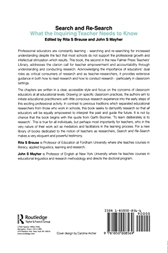 Search and re-search: What the inquiring teacher needs to know