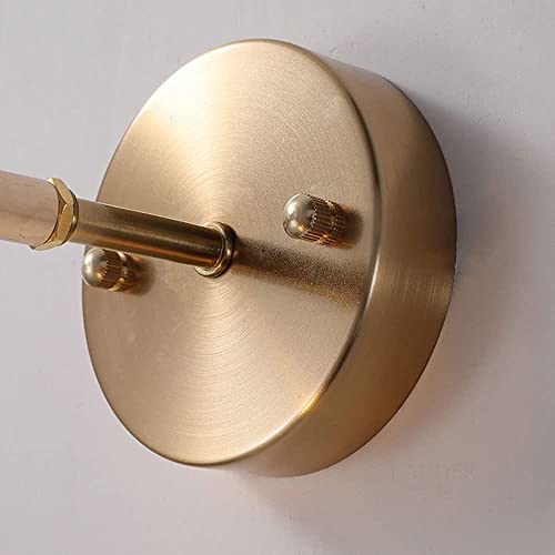 Lámpara de pared ajustable con pantalla de cristal estilo japonés 6