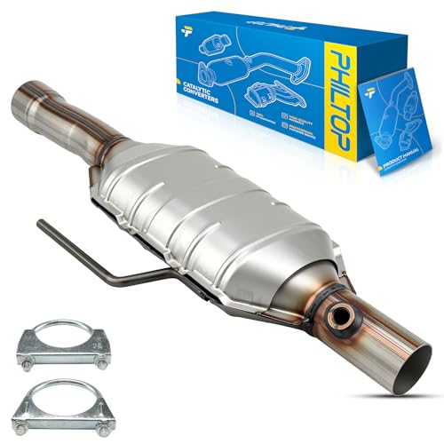 PHILTOP Catalytic Converter Compatible with Jeep Wrangler 1997 998 1999, Wrangler 2.5L 2000 Replace# 15841, 10161, 645893(EPA Compliant)