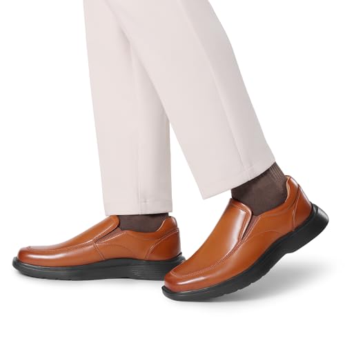 Bruno Marc Bruno Marc Men's Dress Shoes Slip On Comfortable Loafers Business Casual Shoes,Size 8.5,Brown,SBLS2403M