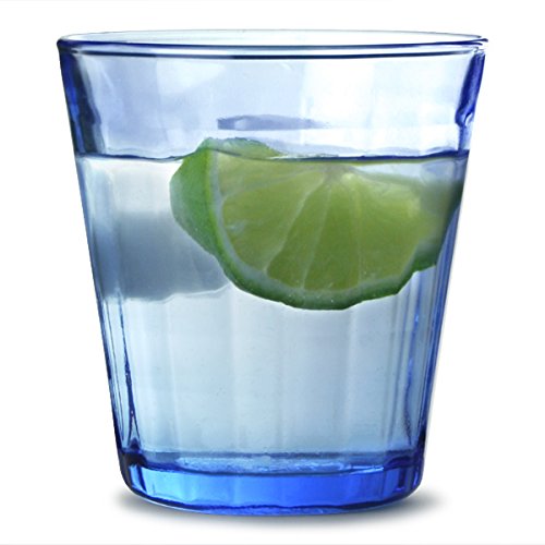 Confezione 4 bicchieri vetro prisme marine 22 cl