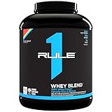 Rule 1 R1 Whey Blend, Fruity Cereal - 4.95 lbs Powder - 24g Whey Concentrates, Isolates &amp; Hydrolysates with Naturally Occurring EAAs &amp; BCAAs - 68 Servings