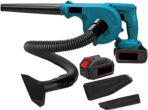 XSDAJSD Soplador de Hojas 2 en 1, Aspirador y colector de Polvo, Turbo, inalámbrico, para jardín, Aire Limpio