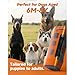 QorixVizi Dog Bark Deterrent Devices Rechargeable Ultrasonic Bark Control, 35FT Range Anti-Barking Device for Dogs Training, Safe Effective Indoor Outdoor Use Portable Design, Orange