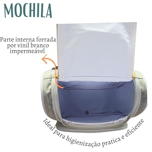 Kit Maternidade 4 Peças Bolsa Maternidade Mala Maternidade Mochila Trocador Menina Menino Luxo imper