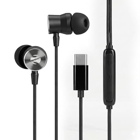 Zebronics Type-C Wired in-Ear Earphones, 10mm Neodymium Drivers