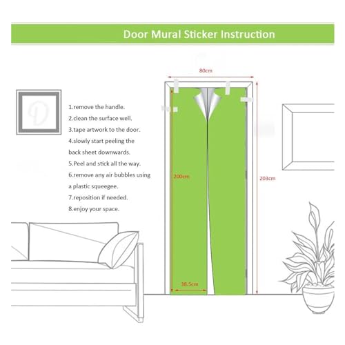 Sparadrap de décoration de maison pour masquer les imperfections de porte usée - 3
