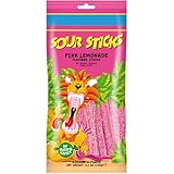 Snacktery Pink Lemonade Sour Straws - Flavored Sour Gummies - Non GMO, Vegan & Kosher Sour Gummy Candy - 3.5 Ounce Pack