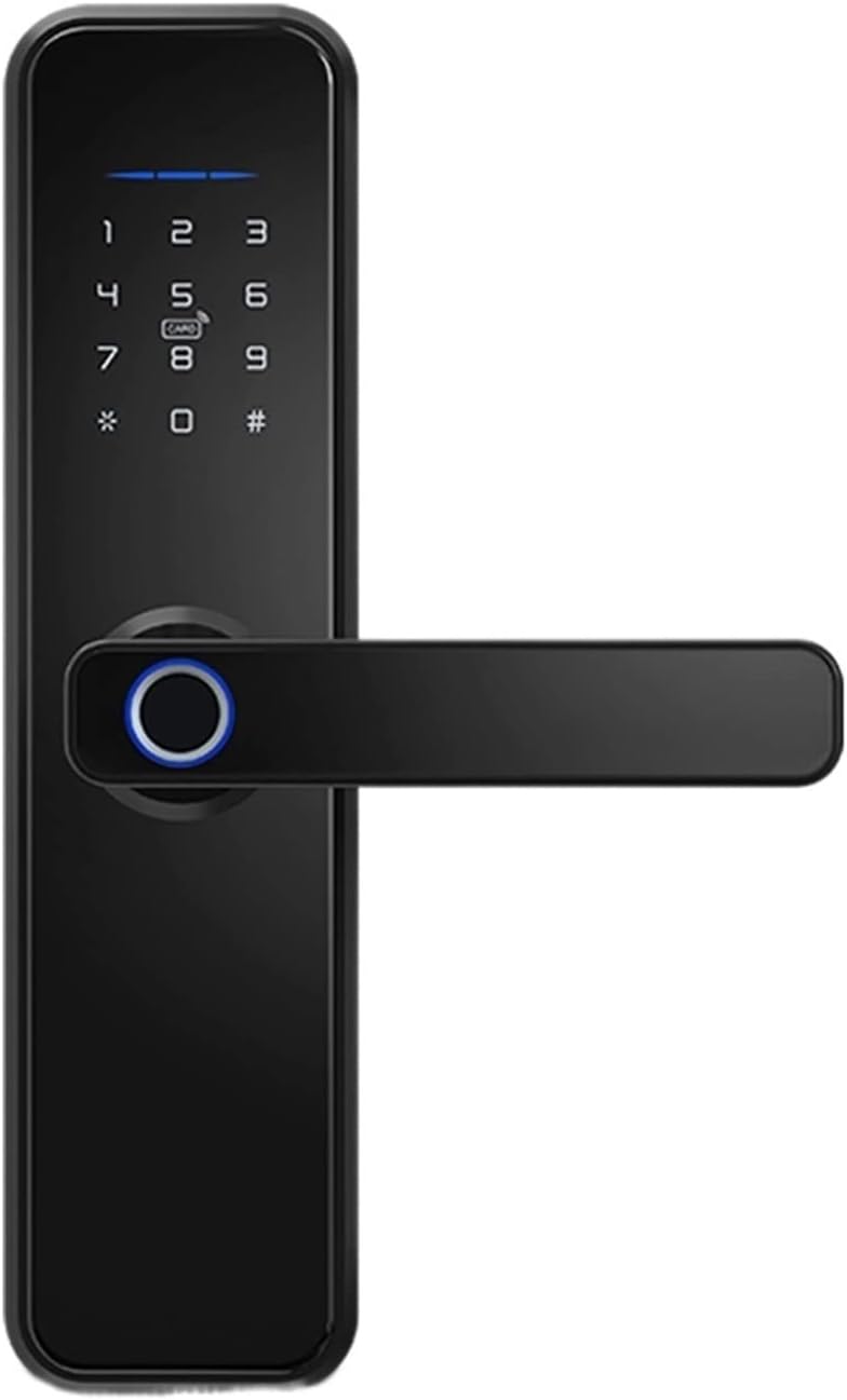 Tuya Smart Lock Waterproof Fingerprint Electronic Home Security Password Door Lock APP Remote Digital Lock (Color : 1805050lockset)