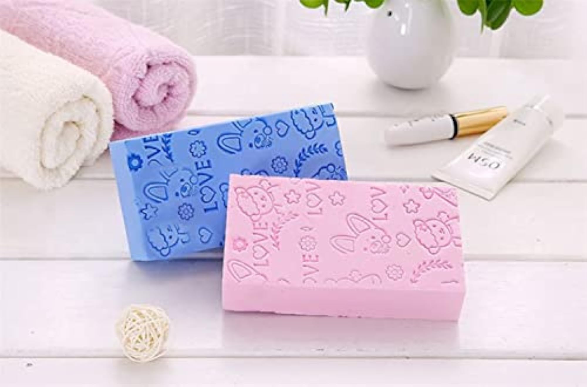 Soft Exfoliating Sponge for Kids, Bath Scrubber