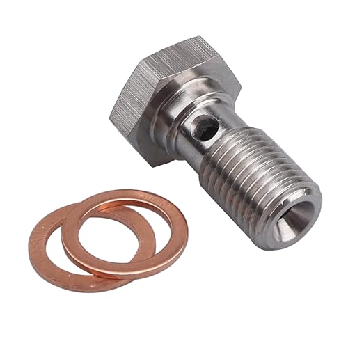 Image of 3 3/8" Banjo Bolt Stainless Steel for 3mm Teflon Lined Braided Brake Hose