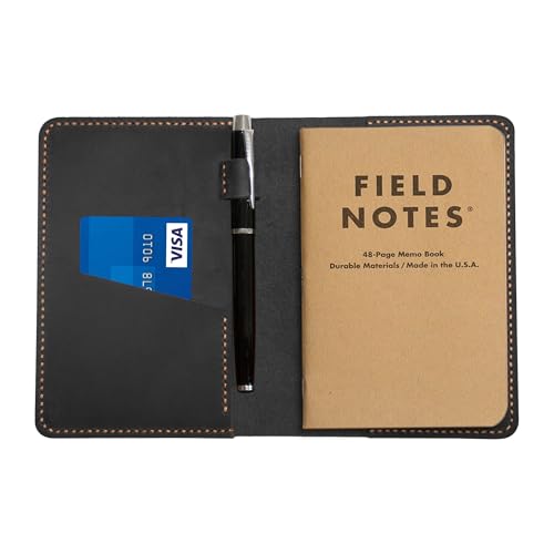 Funda de cuero para diario de notas de campo en rutas y viajes de aventura