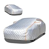 Protection Contre la Grêle : La bache voiture anti grele est garnie d’un épais coton PE, capable de résister à des grêlons jusqu’à 20 mm de diamètre. Imperméable, résistante aux UV, absorbant les chocs et les impacts, elle offre une protection efficace contre la grêle