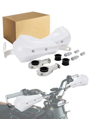 Protège-mains universels moto tout-terrain blancs JFG RACING pour VTT et supermoteur