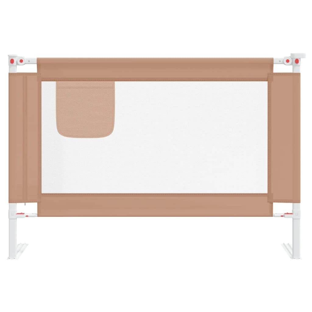 homiuse 100x25 cm Barandilla de Seguridad Cama de niño Taupe Tela Barandillas para Camas Barrera Cama Bebe Barrera De Cama Barrera Seguridad Protector Cama Bebe Barrera Seguridad Niños Cama