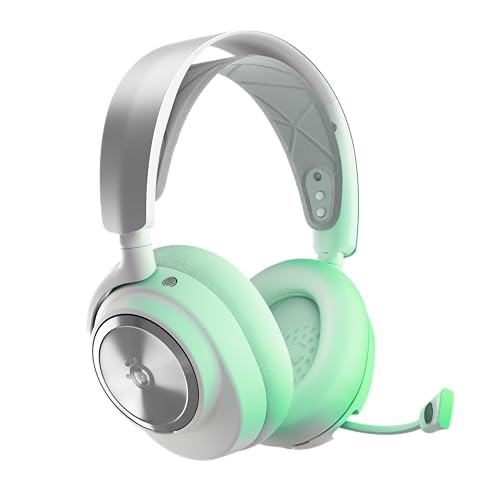 SteelSeries Arctis Nova Pro Wireless Xbox Blanc - Casque Gaming multisystème - Haut-parleurs magnétiques néodyme - ANC - Autonomie illimitée - Micro ClearCast Gen2 - Xbox, PC,PS5,PS4, Switch 2 -Blanc