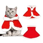 QKURT Disfraz de Navidad para Mascotas, Capa Perro Navidad, Traje de Navidad para Gatos, Perrito Navidad Rojo Capa, Disfraces para Perros Y Gatos Navidad, Ropa para Mascotas de Navidad 3 QKURT Disfraz de Navidad para Mascotas, Capa Perro Navidad, Traje de Navidad para Gatos, Perrito Navidad Rojo Capa, Disfraces para Perros Y Gatos Navidad, Ropa para Mascotas de Navidad