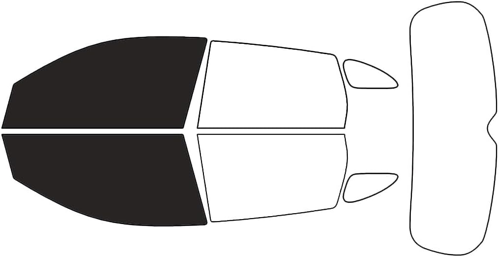 Rvinyl Window Tint Kit Compatible with Mitsubishi Outlander Sport 2011-2023 - Black 20% - Single Ply No Bubble Film - Do it Yourself Vehicle Front Precut Kit