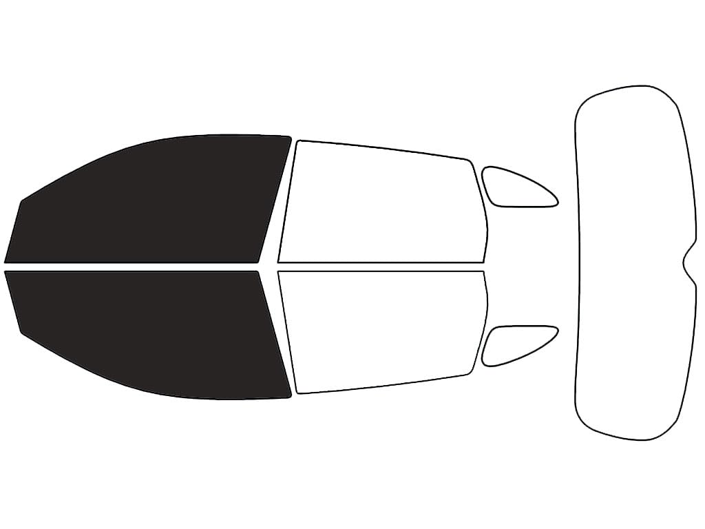 Rvinyl Window Tint Kit Compatible with Mitsubishi Outlander Sport 2011-2023 - Front Precut Kit - 20%