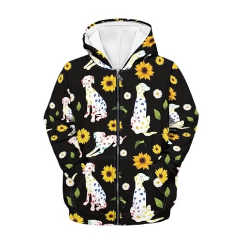 Pinupub Casual Full Zipper Hoodies For Youth Kids Soft Comfy Long Sleeve Winter Hoodie Jacket Coat
