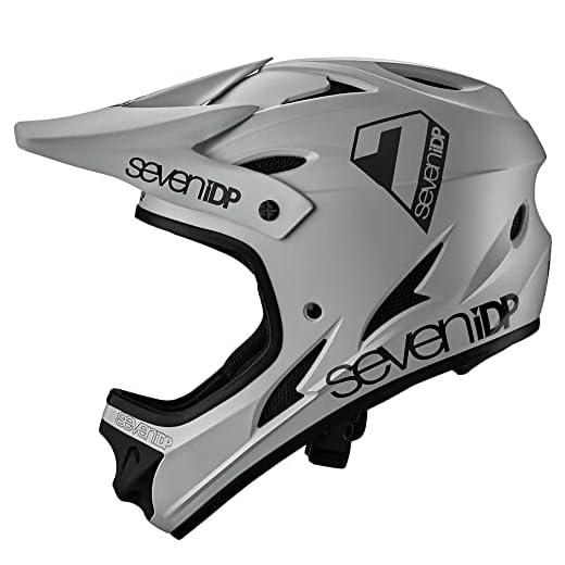 7iDP M1 Helmet Full Face Mountain Biking Helmet, Grey, Medium