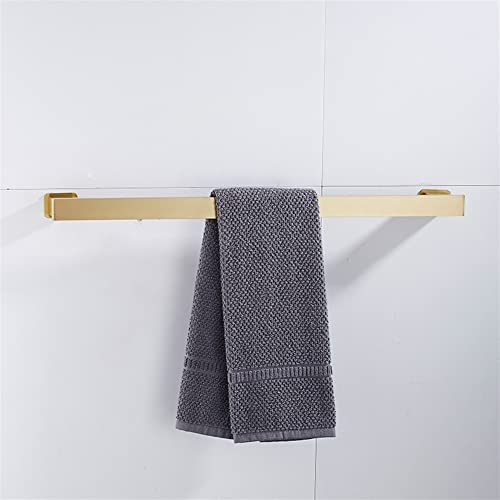 Porte-serviettes barre unique or brossé 40cm pour salle d'eau - 4