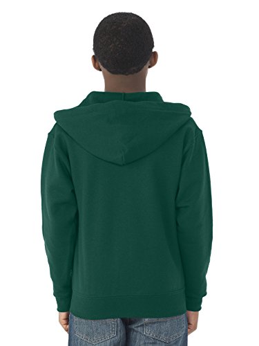 Jerzees boys Fleece Sweatshirts, Hoodies & Sweatpants Hooded Sweatshirt, Full Zip - Navy, Large US3