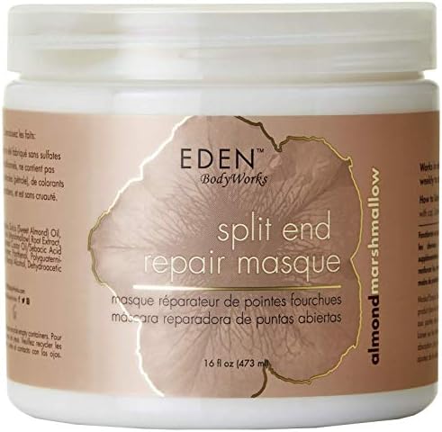 EDEN BodyWorks Almond Marshmallow Split End Repair Masque | 16 oz | Detangle, Strengthen, & Soften Hair