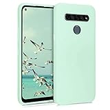 kwmobile Carcasa para LG K61 - Funda para móvil en TPU Silicona - Protector Trasero en Menta Mate
