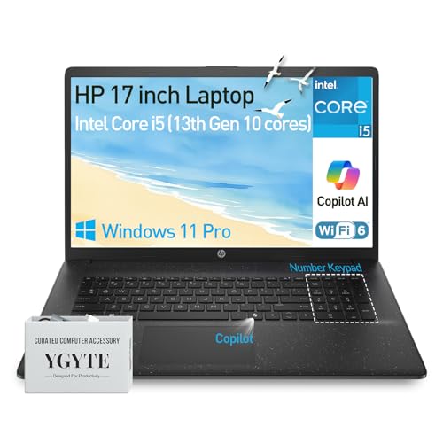 HP 17 m[gp\R 17.3C` FHD IPS ʃrWlXm[gp\RPC 13 Intel Core i5 (10RA) | Windows 11 Pro Microsoft Office LifetimeA10L[io[pbh