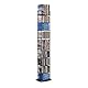 Atlantic Media Klappregal 78205091 153 CD oder 72 DVD P2, Silber/Schwarz