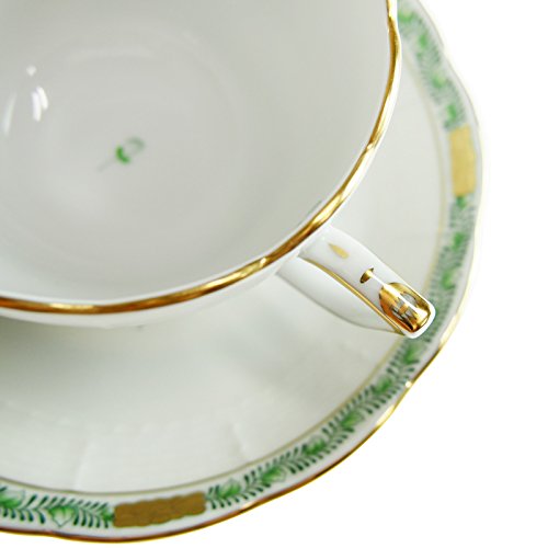 ヘレンドア ポニーグリーン 兼用カップ&ソーサー ２客 アポニー・グリーン 兼用カップ＆ソーサー ペア | 商品詳細